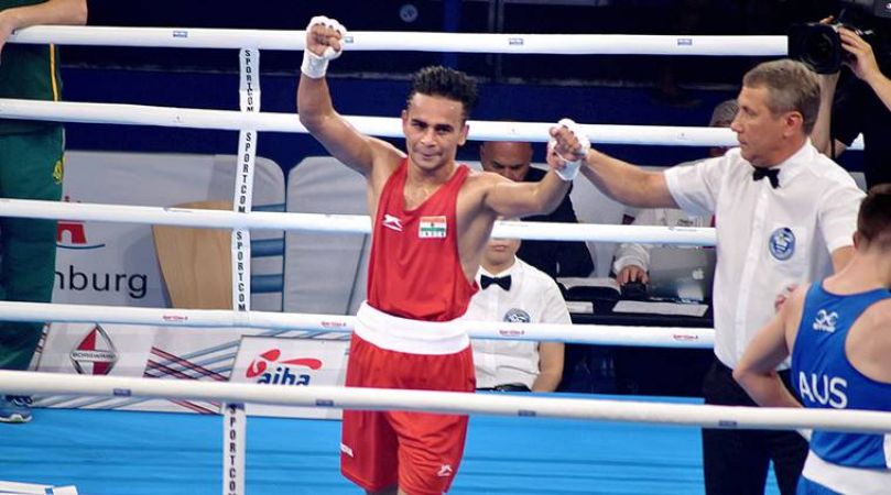 Photo of गौरव बिधूड़ी विश्व मुक्केबाजी चैंपियनशिप के सेमीफाइनल में