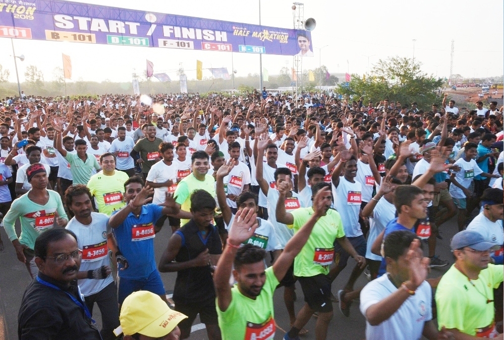 Photo of रायपुर हाफ मैराथन में तीरथा पुन रहे पहले स्थान पर