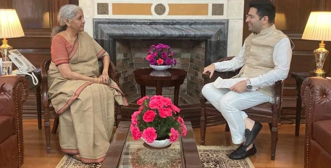 Photo of आप सांसद राघव चड्ढा ने की निर्मला सीतारमण से मुलाकात, जीएसटी पर की ये खास बातचीत