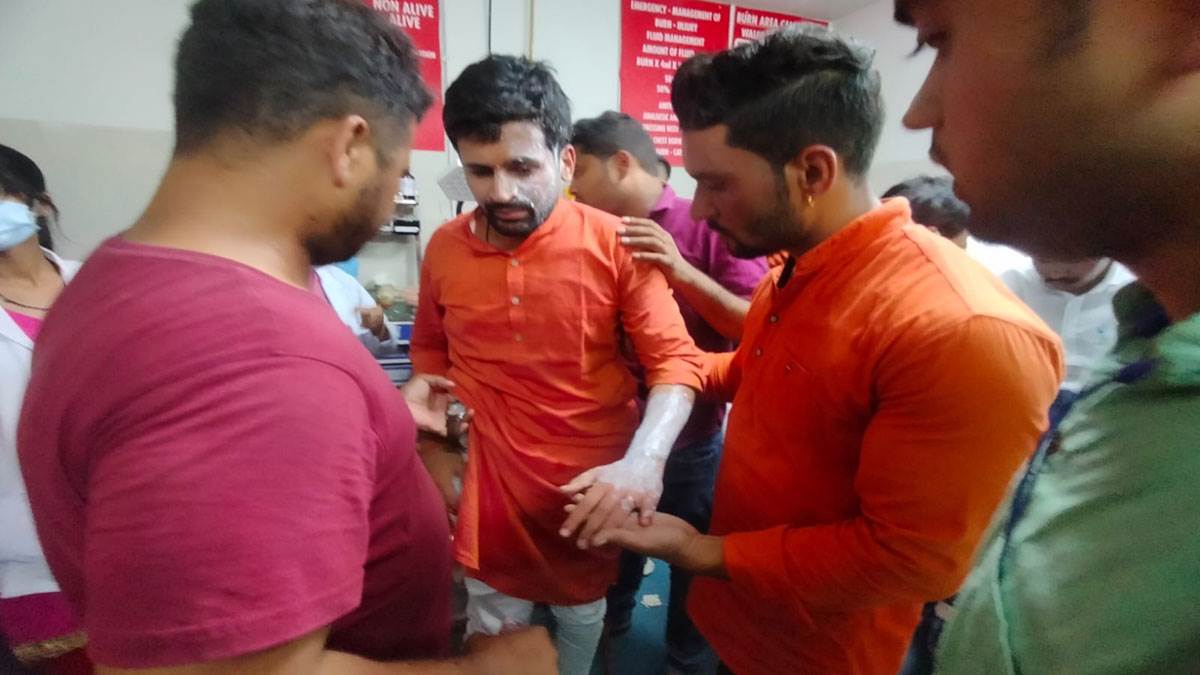 Photo of भारतीय जनता युवा मोर्चा की रैली में हुए बड़े हादसे में कई घायल..