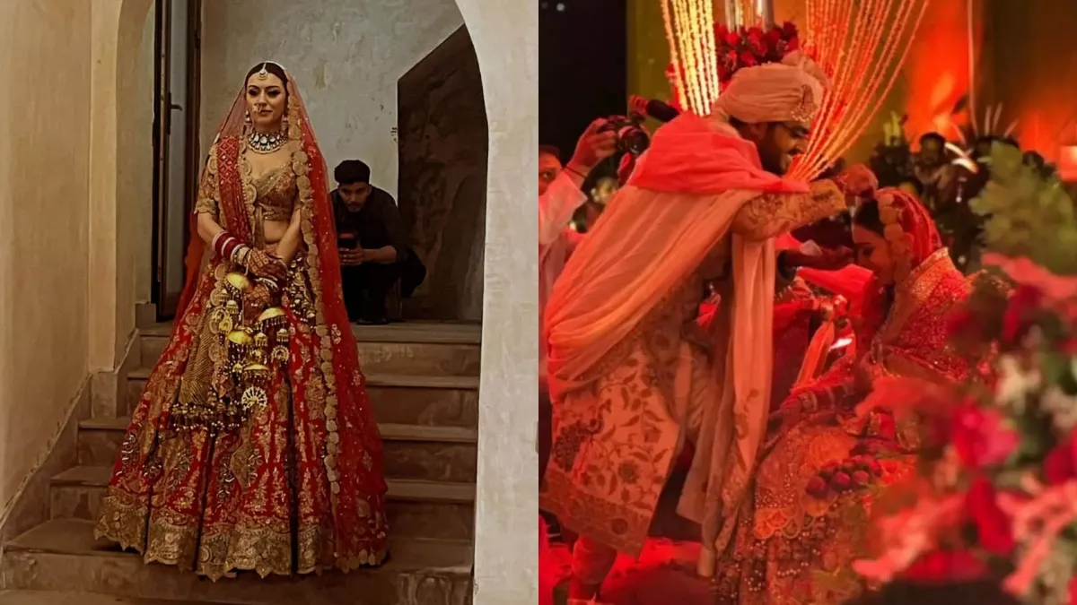 Photo of आखिरकार  शादी के बंधन में बंध गए हंसिका और सोहेल, 450 साल पुराने मुंडोता किले में लिए सात फेरे..