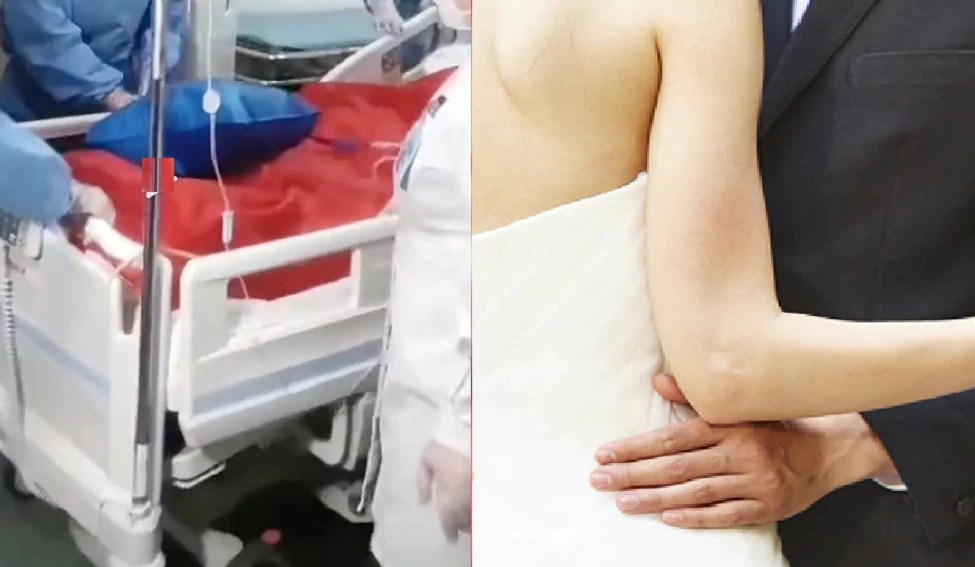 Photo of अस्पताल में पड़े पिता के सामने ही दूल्हा-दुल्हन ने निभाई ऐसी रस्म, जिसे देख भड़के लोग….