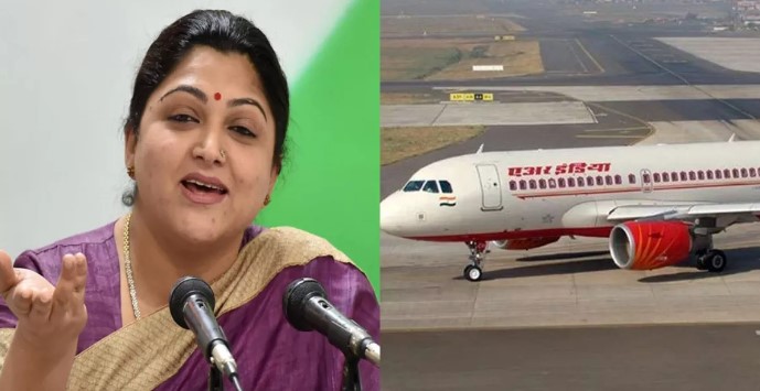 Photo of बीजेपी नेता खुशबू सुंदर ने एयर इंडिया की व्यवस्थाओं पर उठाए ये बड़े सवाल