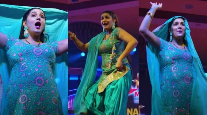 Photo of  सपना चौधरी ने एक बार फिर से अपने जबरदस्त ठुमकों से स्टेज पर जमाया रंग..