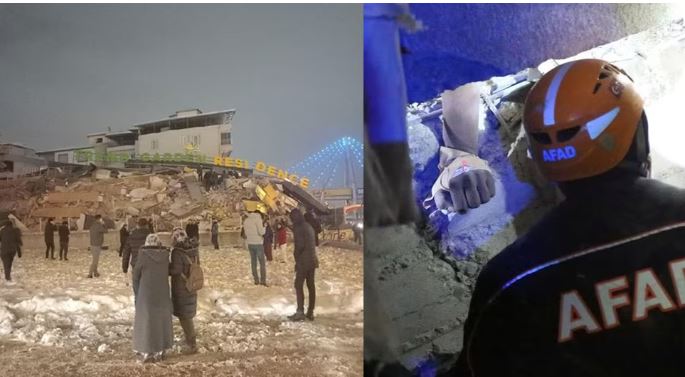 Photo of भूकंप के तेज झटकों के चलते तुर्की और सीरिया में गिरी कई इमारतें, रिक्टर स्केल पर तीव्रता रही 7.9