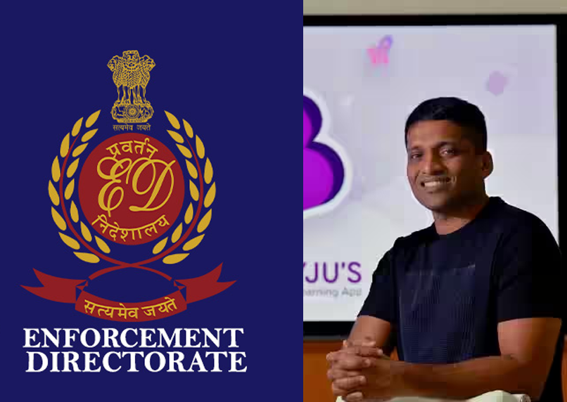Photo of बायजूस के सीईओ रवींद्रन बायजू के बेंगलुरु स्थित कार्यालय और आवासीय परिसर पर  ईडी ने मारा छापा…