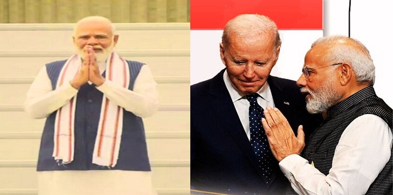 Photo of पीएम नरेंद्र मोदी अमेरिका के राजकीय दौरे पर, एंड्रयूज हवाई अड्डे पर हुआ औपचारिक स्वागत