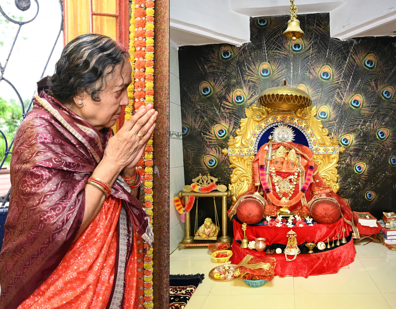 Photo of श्रीमती हरिचंदन ने माता कौशल्या के मंदिर में की पूजा-अर्चना