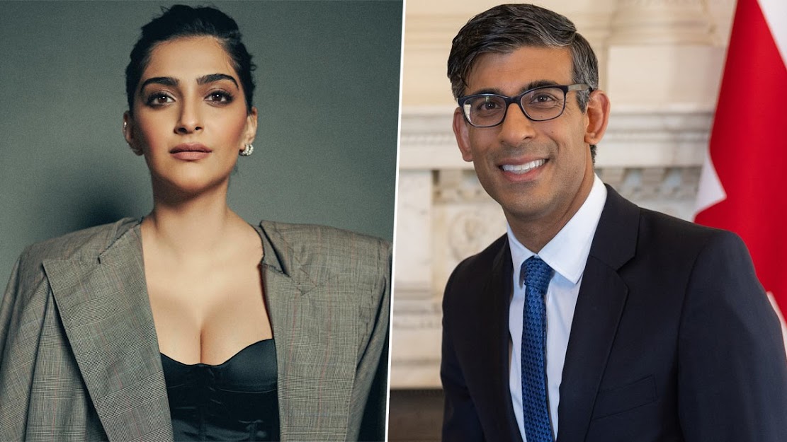 Photo of ब्रिटिश पीएम ऋषि सुनक की रिसेप्शन पार्टी में सोनम कपूर ने अपने गॉर्जिस लुक से लूटी महफिल