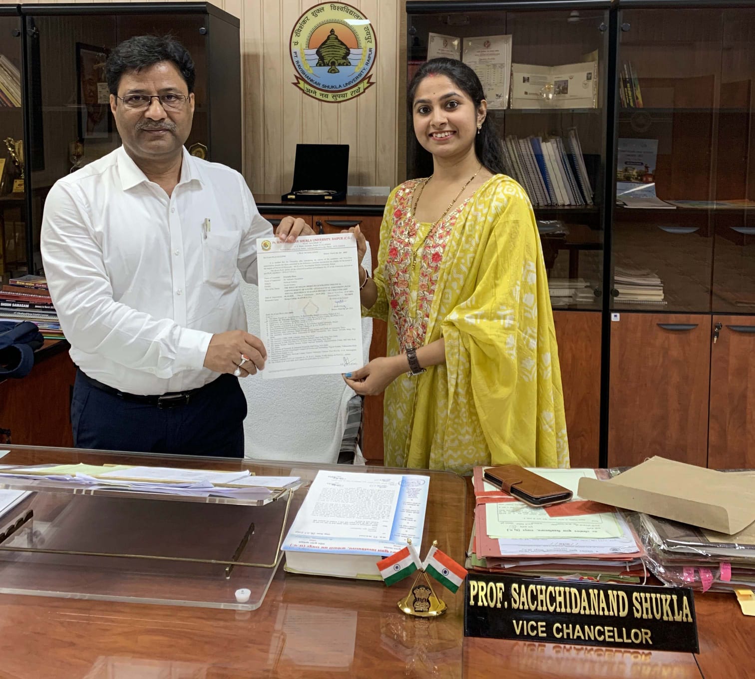 Photo of प्रियंका बिस्सा व्यास को राजनीति विज्ञान में डॉक्टरेट डिग्री अवार्ड