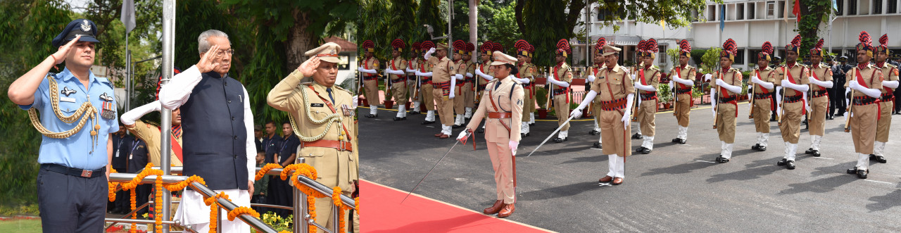 Photo of राज्यपाल हरिचंदन ने राजभवन में किया ध्वजारोहण