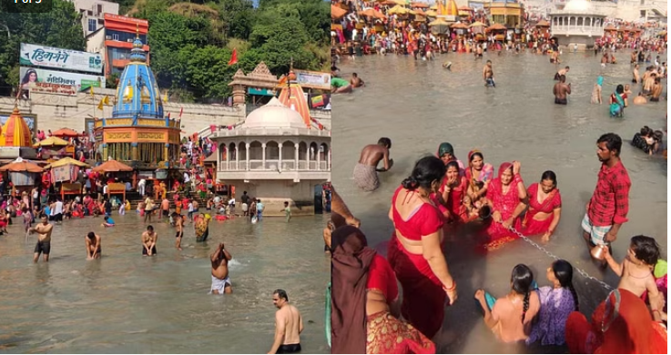 Photo of शरद पूर्णिमा : हर की पैड़ी पर श्रद्धालुओं ने लगाई गंगा में डुबकी, जाने खास बात?