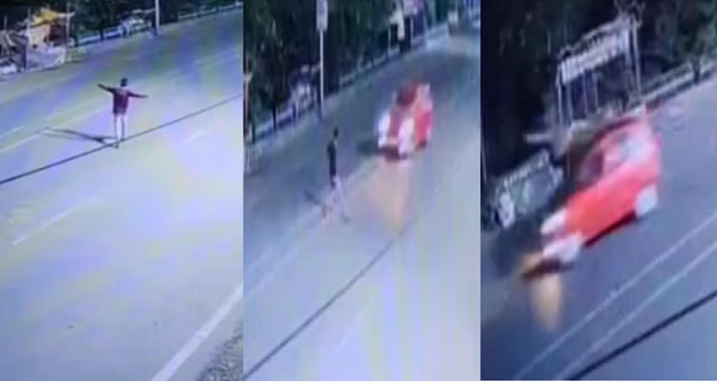 Photo of ऋषिकेश हाईवे पर मस्ती में झूमता जा रहा था युवक, सामने से आई कार ने उड़ा दिया