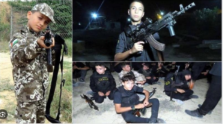 Photo of हमास में गज़ा पट्टी से वायरल हुआ फोटो में बच्चों को आतंकी बनने की ट्रेनिंग दे रहे