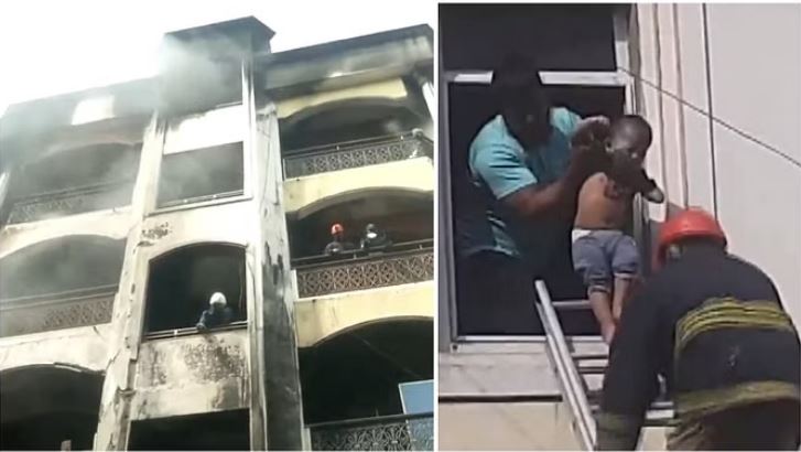 Photo of हैदराबाद के नामपल्ली में एक अपार्टमेंट में भीषण आग….