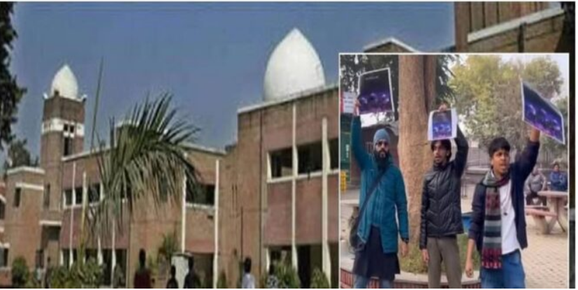 Photo of प्राण प्रतिष्ठा के दिन जामिया में लगे विवादित नारे, मौके पर पहुंची पुलिस