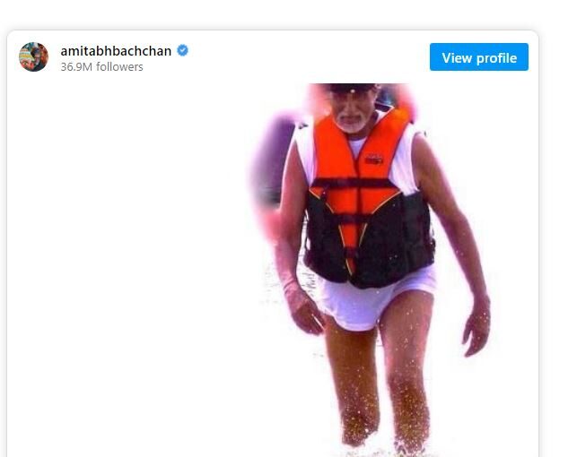 Photo of पीएम मोदी के बाद अमिताभ बच्चन भी समुद्र के किनारे आए नजर