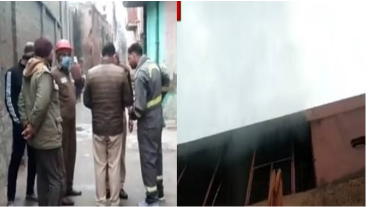 Photo of वृंदावन: दो मंजिला मकान में लगी आग, चारों तरफ मची अफरातफरी