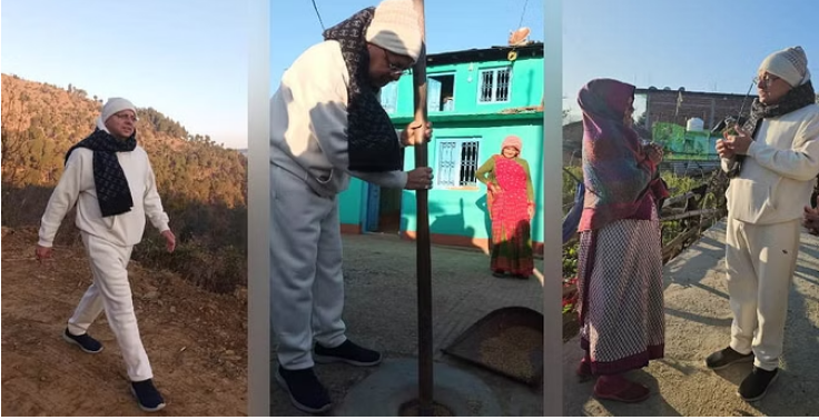 Photo of गांव चलो अभियान: चंपावत में मॉर्निंग वॉक पर निकले सीएम धामी