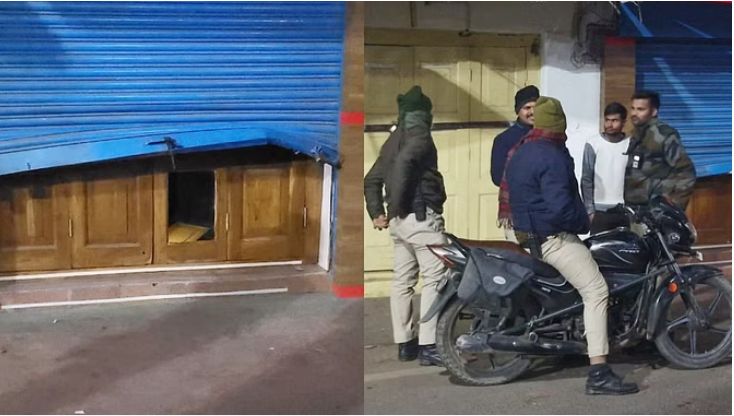 Photo of दमोह: बीच बाजार स्थित ज्वेलरी दुकान का शटर तोड़कर की चोरी