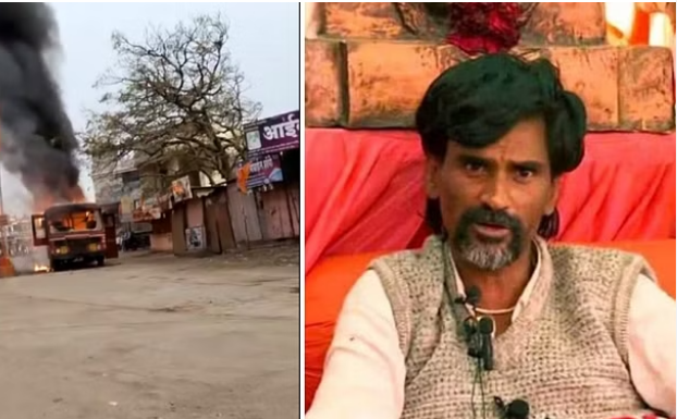 Photo of महाराष्ट्र: मराठा आरक्षण के मुद्दे पर भड़की हिंसा, प्रदर्शनकारियों ने फूंकी बस