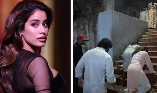 Photo of जाह्नवी कपूर ने घुटनों के बल चढ़ी तिरुपति मंदिर की सीढ़ियां