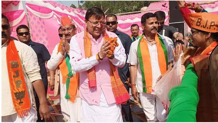 Photo of लोकसभा चुनाव: चंबा में सीएम धामी का रोड शो