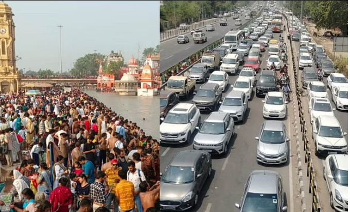 Photo of भीषण गर्मी में हरिद्वार से ऋषिकेश तक हाईवे ‘जाम’