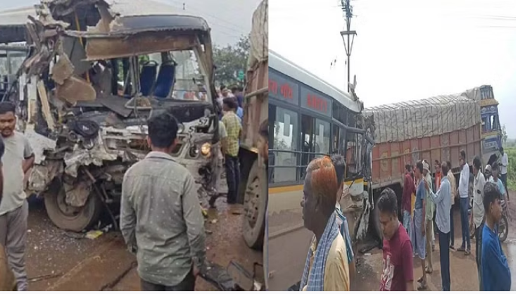 Photo of रायपुर में भीषण सड़क हादसा: ट्रक और सिटी बस के बीच जोरदार भिडंत