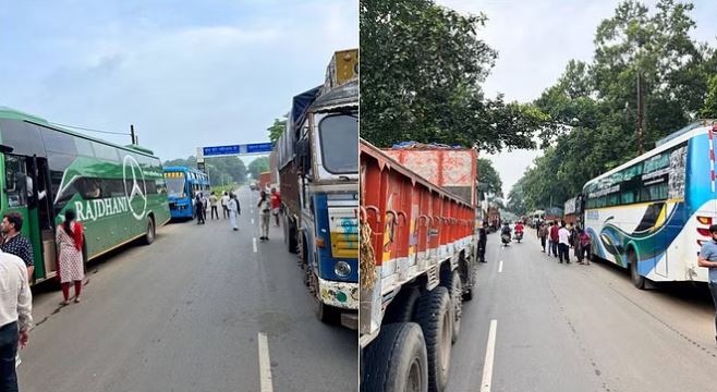 Photo of छत्तीसगढ़: भारत बंद को सफल बनाने सुबह से सड़कों पर दिखे आदिवासी समाज