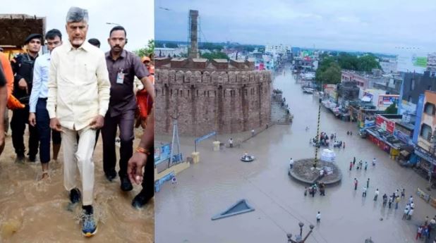 Photo of तेलंगाना-आंध्र में बारिश से हाहाकार, 20 लोगों की मौत; बाढ़ की चपेट में 14 जिले…