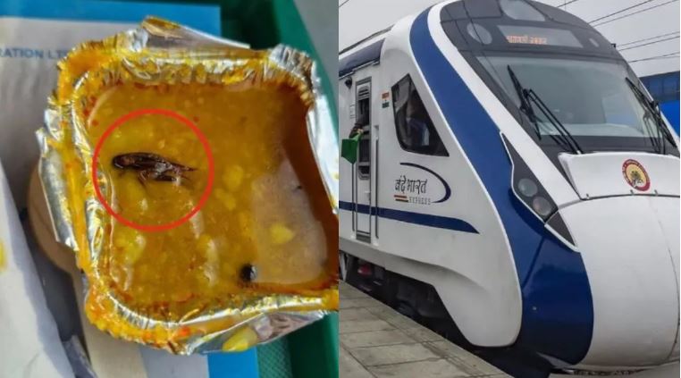 Photo of वंदे भारत के ब्रेकफास्ट में निकला कीड़ा