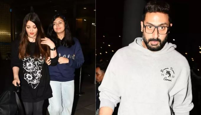 Photo of Abhishek-Aishwarya के साथ नया साल मनाकर आराध्या लौटीं अपने घर