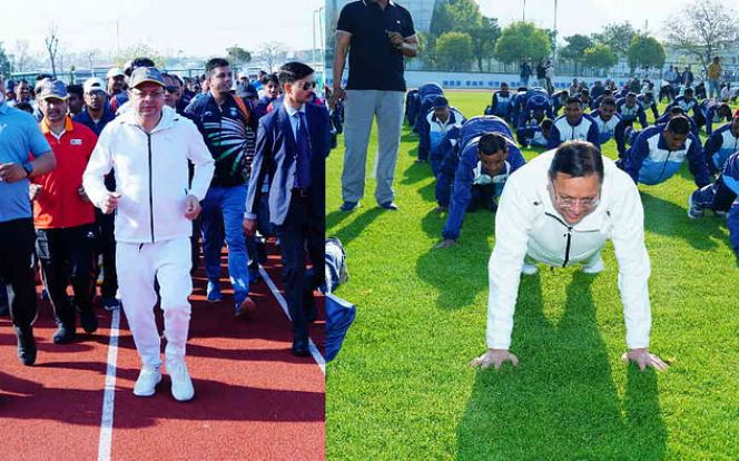 Photo of उत्तराखंड: फिट इंडिया रन…सीएम धामी ने लगाई दौड़, पुश-अप्स किए