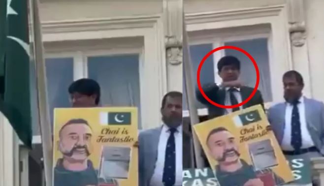 Photo of Pak की शर्मनाक हरकत, लंदन में उच्चायोग के बाहर अभिनंदन की तस्वीर दिखाकर किया ऐसा इशारा