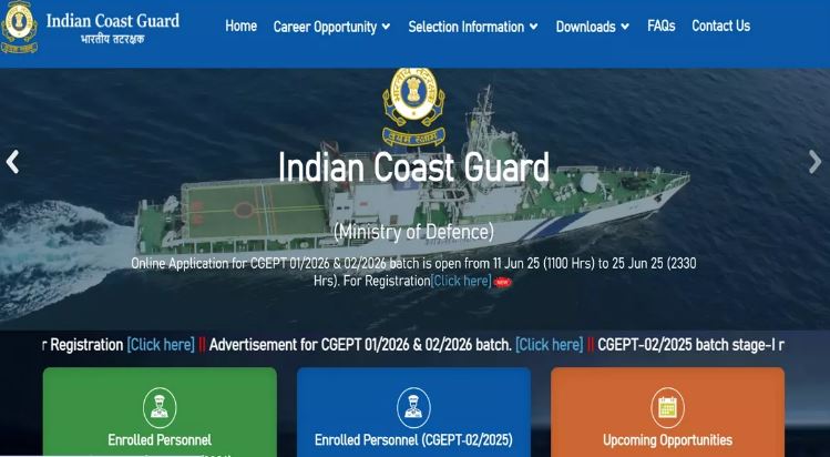 Photo of भारतीय तटरक्षक बल में युवाओं के लिए निकली बंपर पदों पर भर्ती, यहां करें आवेदन