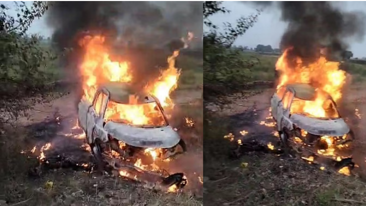 Photo of UP: बुलंदशहर में पुलिया से टकराकर पलटी कार, आग लगने से मासूम समेत पांच लोग जिंदा जले