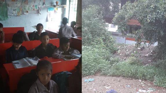 Photo of राजधानी में ही स्कूल खस्ताहाल, छत से टूटकर गिर रहा प्लास्टर, बुनियाद और दीवारों में दरारें