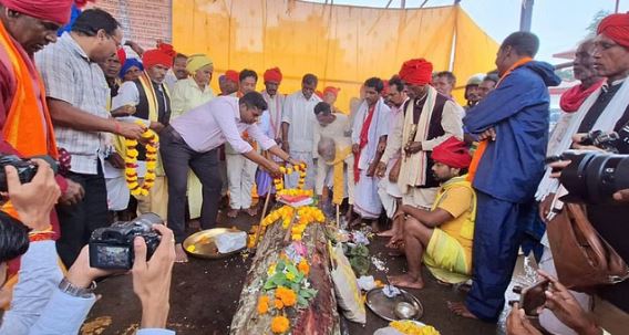 Photo of पाट जात्रा पूजा विधान के साथ शुरू हुआ बस्तर दशहरा