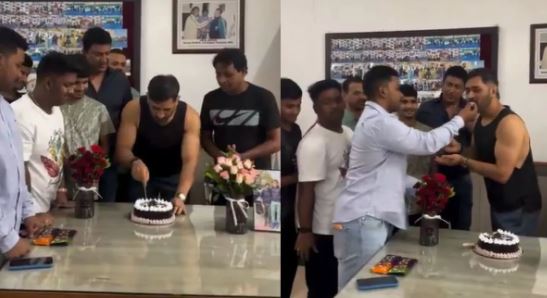 Photo of अपने 44वें बर्थडे पर माही की सादगी तो देखिए, केक काटने से पहले ली इजाजत