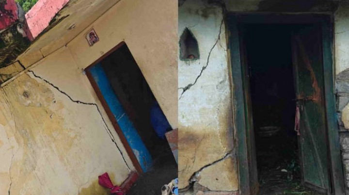 Photo of चमोली: ल्वाणी गांव में गहरी हो रहीं 50 मकानों में पड़ी दरारें
