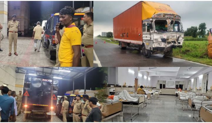 Photo of बुलंदशहर में बड़ा सड़क हादसा, हाईवे पर कंटेनर ने ट्रॉली में मारी टक्कर