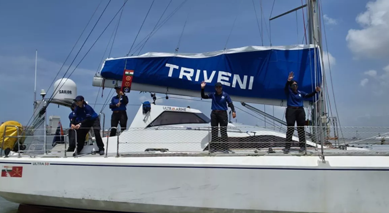 Photo of समुद्री मार्ग से विश्व भ्रमण पर निकलीं तीनों सेनाओं की दस महिला अधिकारी