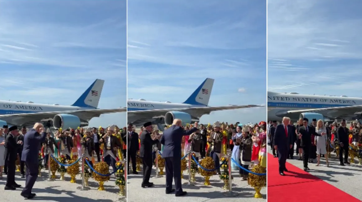 Photo of एयरपोर्ट पर ट्रंप का जोरदार ठुमका देख हैरान रह गए मलेशिया के पीएम