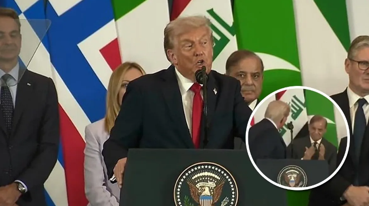 Photo of पीएम मोदी की तारीफ कर रहे थे ट्रंप: पीछे खड़े शहबाज शरीफ से पूछ लिया सवाल