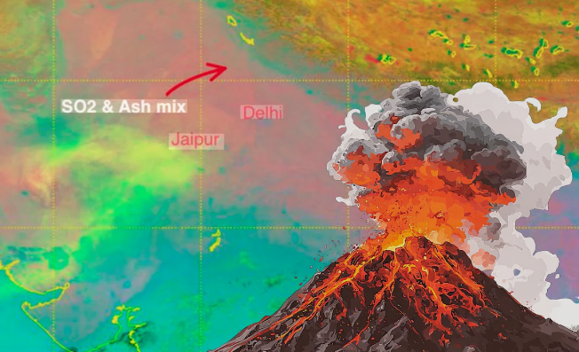 Photo of भारत कैसे पहुंची इथियोपिया में फटे ज्वालामुखी की राख जानें