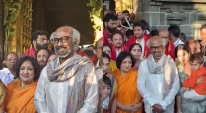 Photo of 75वें जन्मदिन के बाद परिवार संग तिरुपति पहुंचे रजनीकांत