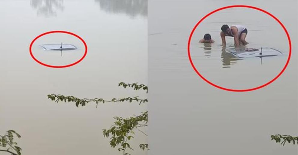 Photo of घने कोहरे में सड़क गायब! तालाब में गिरी कार, चालक ने पल भर में छलांग लगाकर बचाई अपनी जान