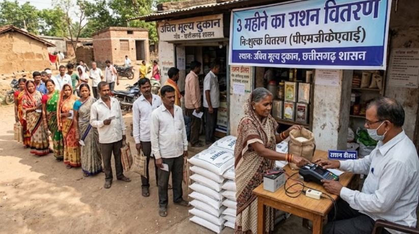 छत्तीसगढ़ में राशन व्यवस्था में बड़ा बदलाव: अप्रैल में ही तीन महीने का चावल एक साथ मिलेगा