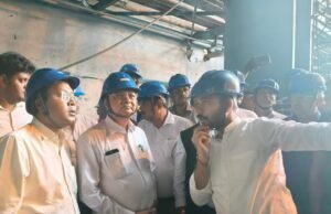 वेदांता पावर प्लांट हादसा: मंत्री लखनलाल देवांगन ने किया स्थल निरीक्षण